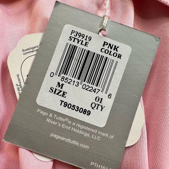 NWT Paige & Tuttle Women’s Pink Short Sleeve Polo Performance Golf Shirt - M - Picture 6 of 9